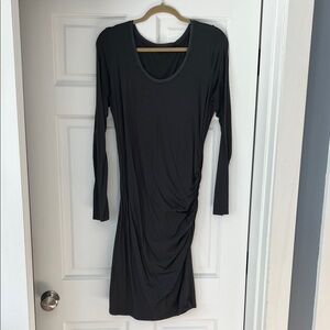 Athleta Charcoal Long Sleeve Dress